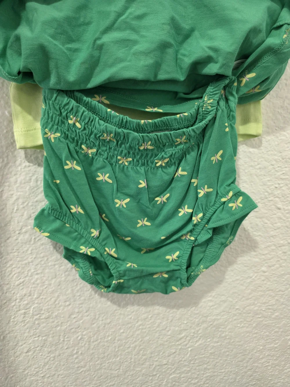 Carter's Green Flutter-Sleeve Baby Dress & Bloomer Shorts- 24M
